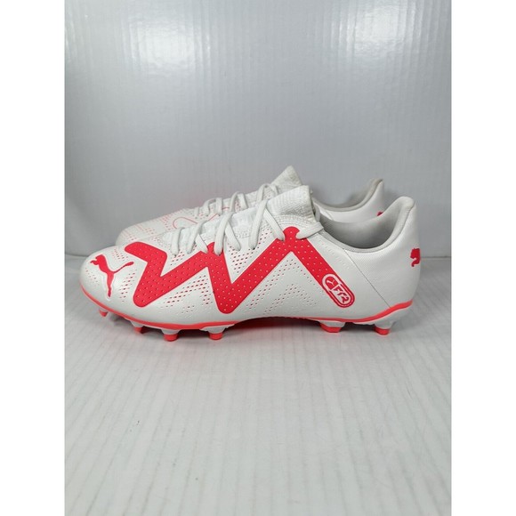 Puma Future Play FG/AG White Pink Soccer Cleats Mens Size 12 107377-01 NEW - Picture 3 of 8